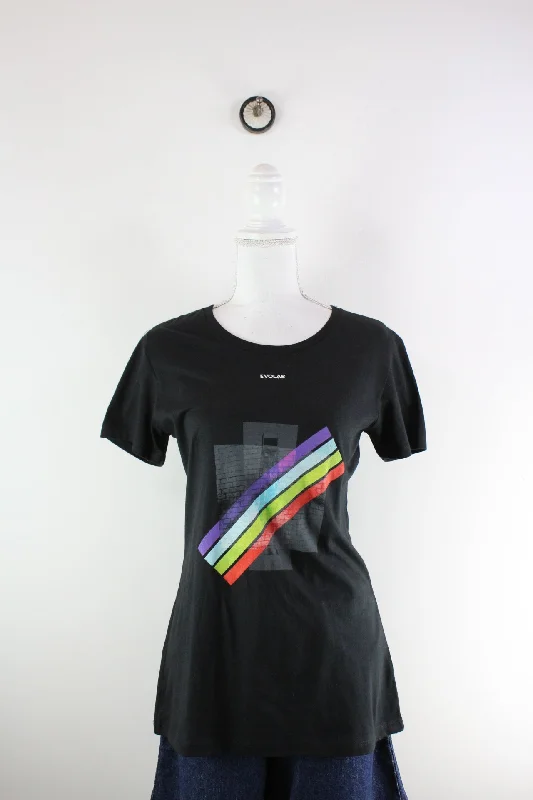 Vintage Evolab T-Shirt (M)-- Spandex Blend Rayon Blend Denim Blend