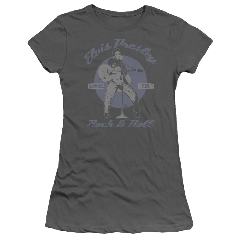 Elvis Presley Rock & Roll - Juniors T-Shirt-- Modern Contemporary Chic