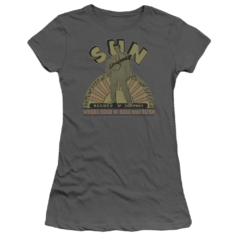 Elvis Presley Original Son - Juniors T-Shirt-- Nylon Fabric Polyester Fabric Spandex Fabric