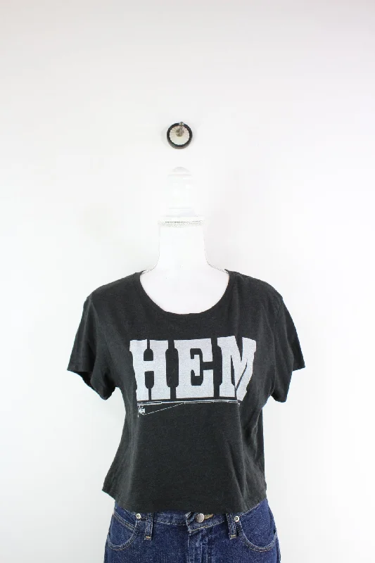 Vintage HEM T-Shirt (M)-- Elegant Classic Vintage