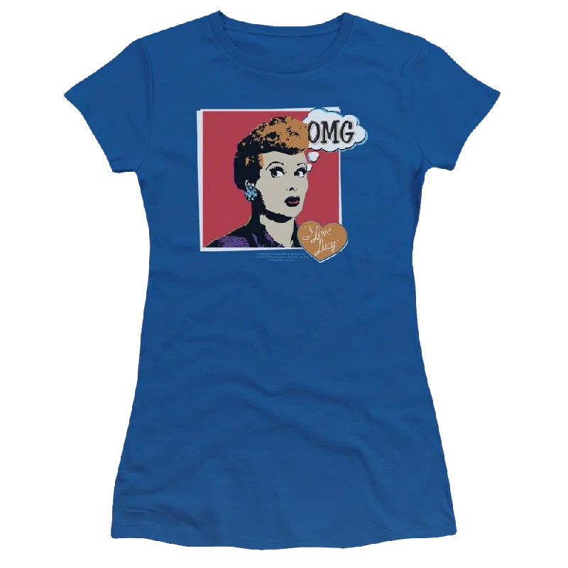 I Love Lucy I Love Worhol Omg Juniors T-Shirt-- Terry Blend Velvet Blend Canvas Blend