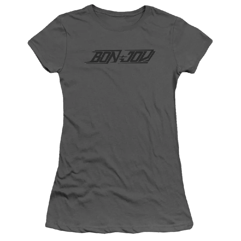 Bon Jovi New Logo - Juniors T-Shirt-- Real Fur Shearling Chenille