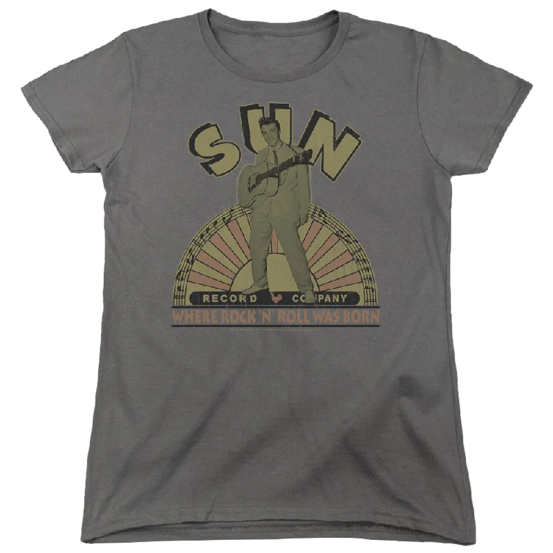 Elvis Presley Original Son - Women's T-Shirt-- Satin Fabric Silk Fabric Chiffon Fabric