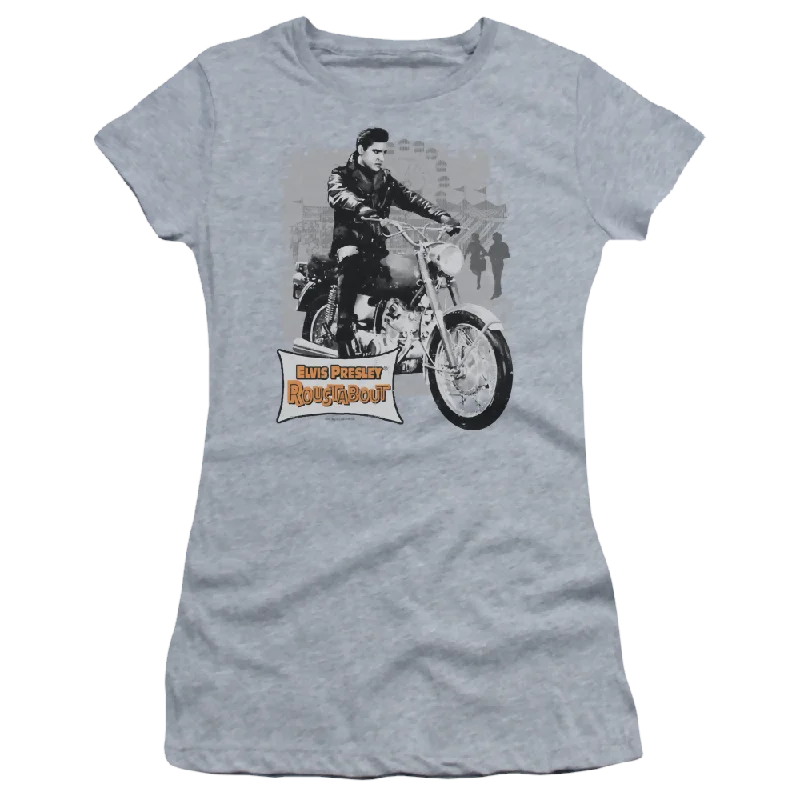 Elvis Presley Roustabout Poster - Juniors T-Shirt-- Elegant Classic Vintage