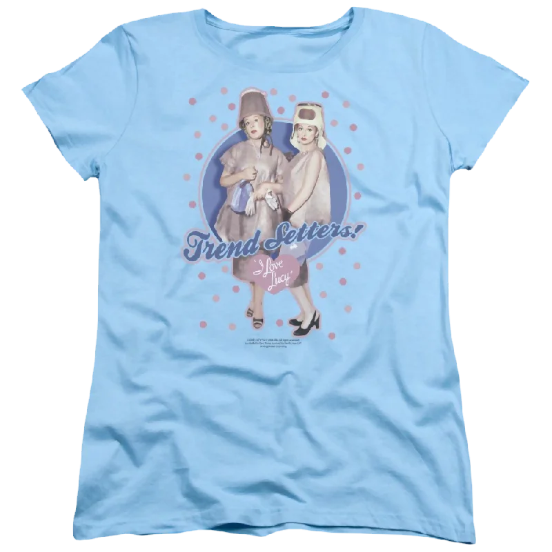 I Love Lucy Trend Setters Women's T-Shirt-- Welt Pockets Slit Pockets