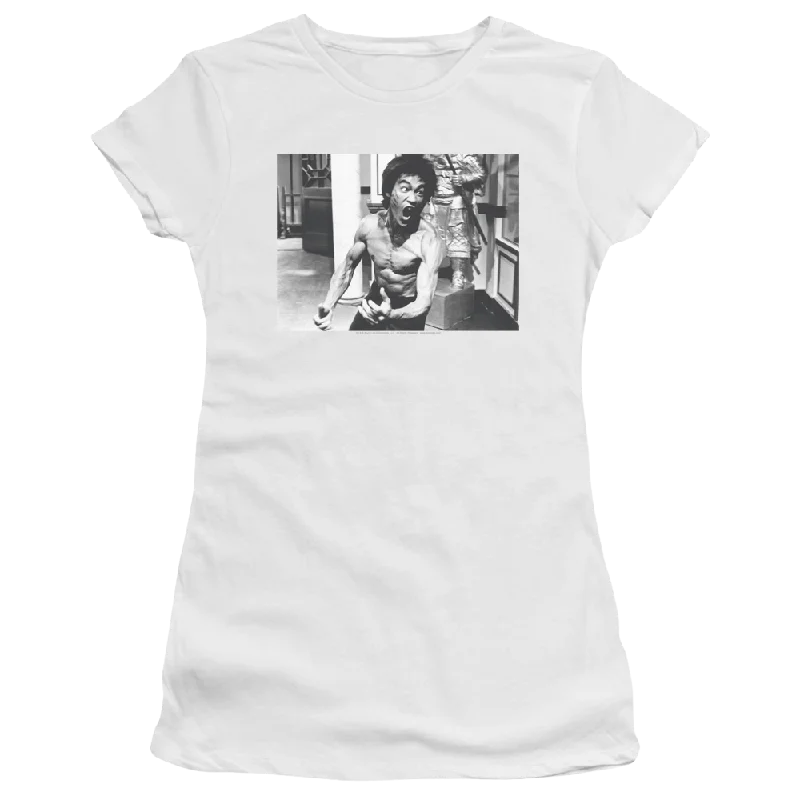 Bruce Lee Full Of Fury - Juniors T-Shirt-- Fashionable Trendy Casual