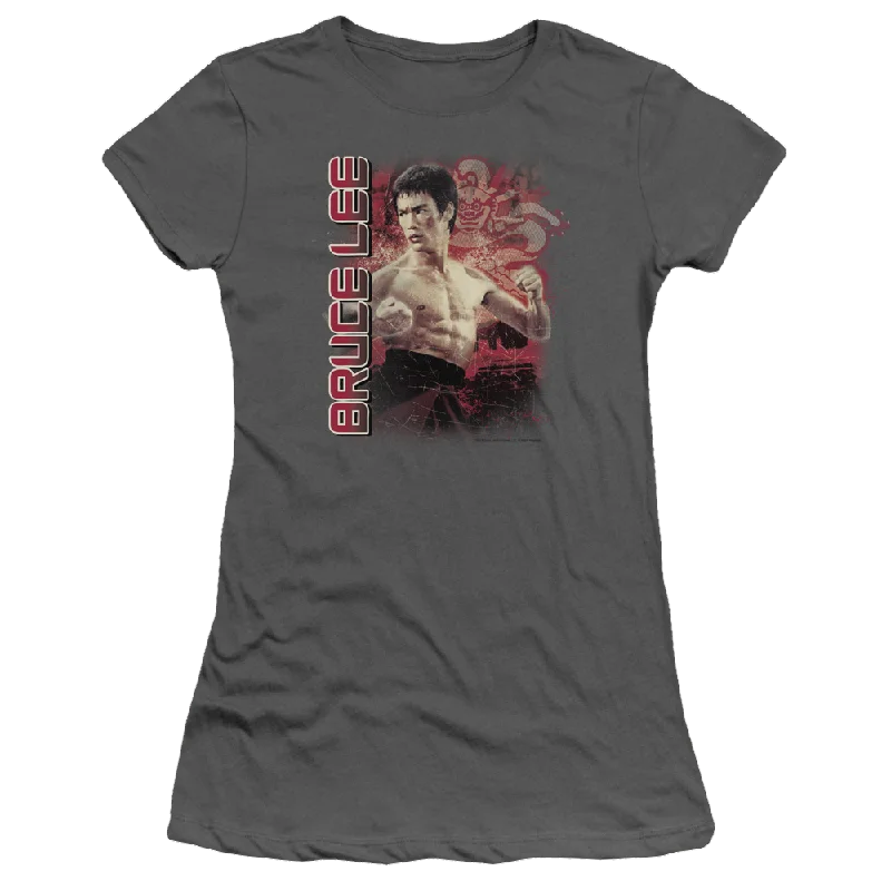 Bruce Lee Fury - Juniors T-Shirt-- Fleece Nylon Spandex