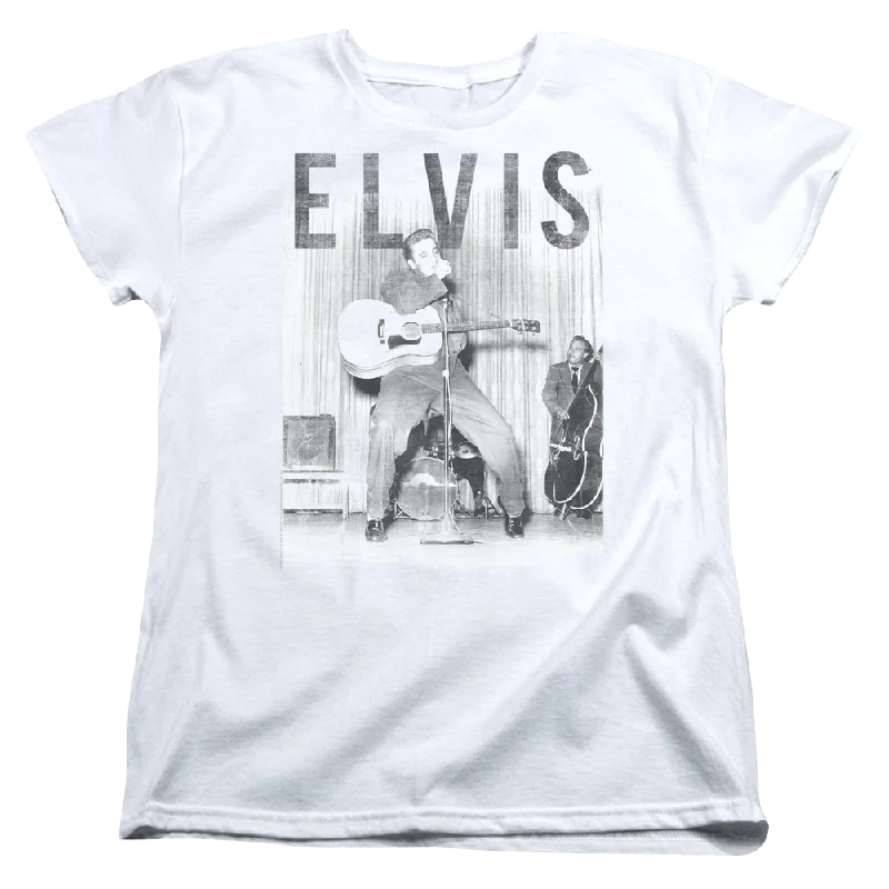 Elvis Presley With The Band - Women's T-Shirt-- Modern Contemporary Chic
