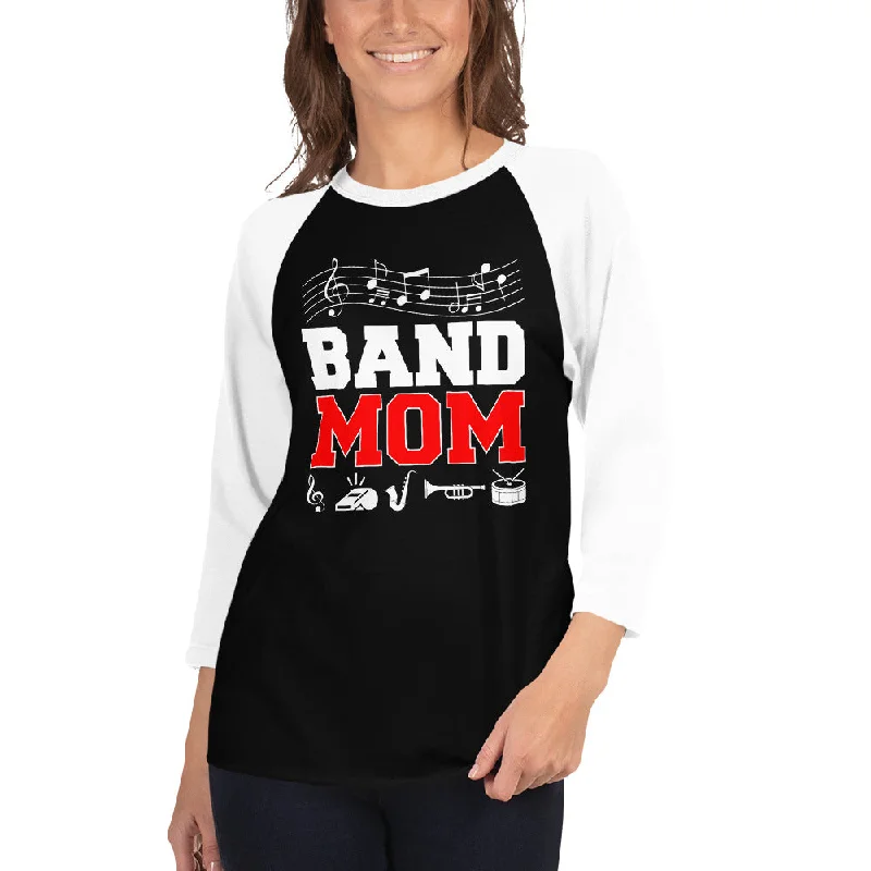 Xpert-Apparel-Store *EXCLUSIVE NEW RELEASE*  "BAND MOM" T-shirt-- Elasticated Padded Insulated