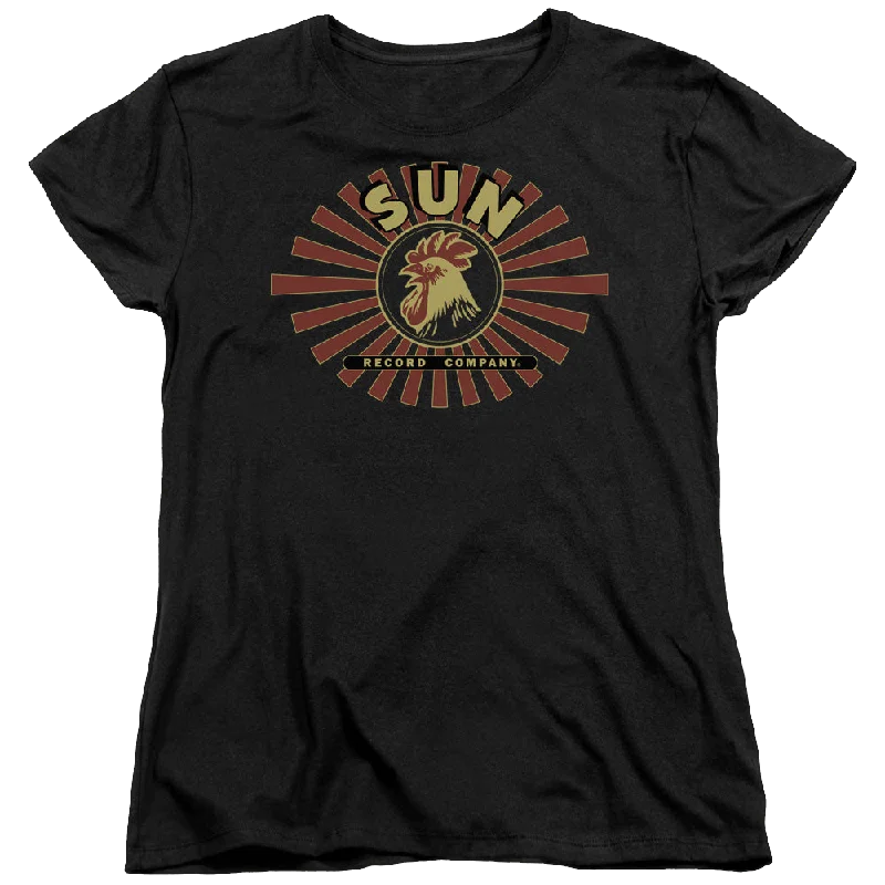 Sun Records Sun Ray Rooster - Women's T-Shirt-- Fashionable Trendy Casual