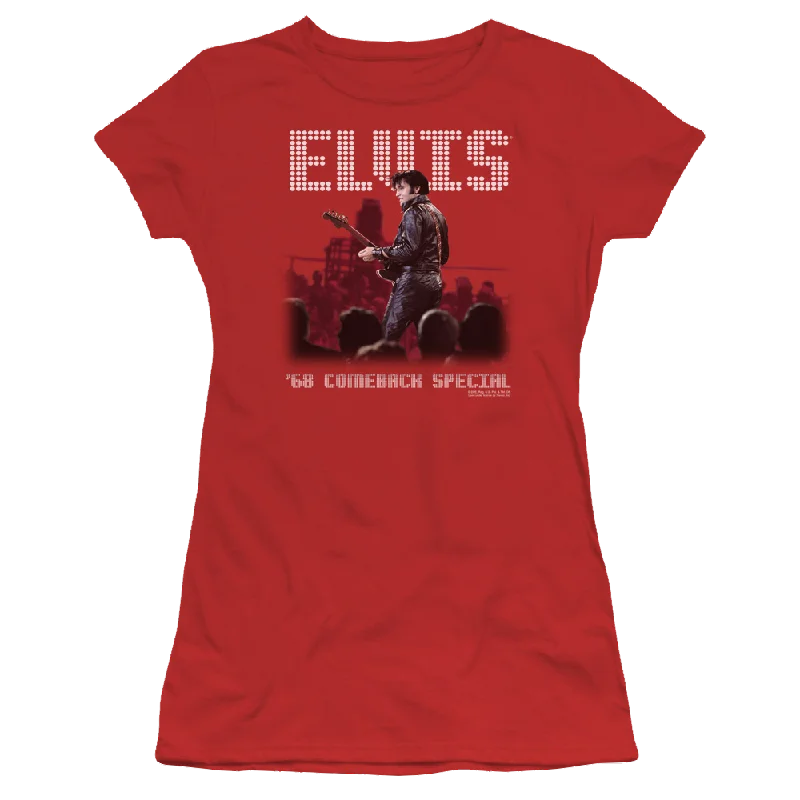 Elvis Presley Return Of The King - Juniors T-Shirt-- Fleece Nylon Spandex