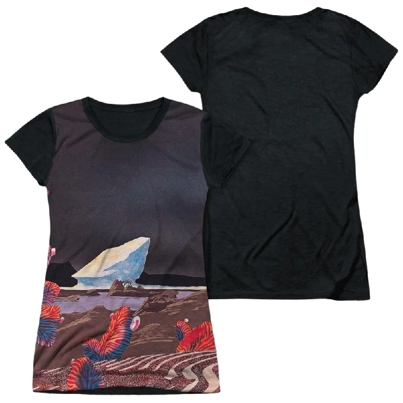 Yes Drama Juniors Black Back T-Shirt-- Zippered Buttoned Snapped