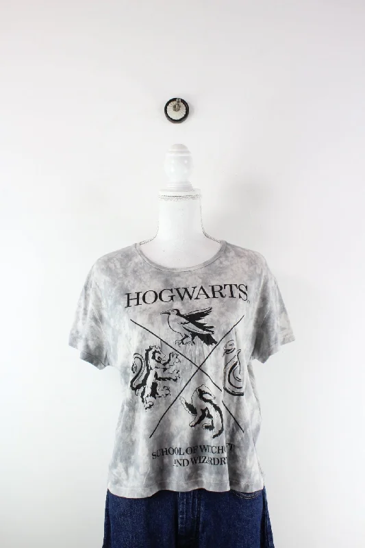 Vintage Hogwarts T-Shirt (XL) -- Basic T-Shirt Crew Neck Short Sleeve