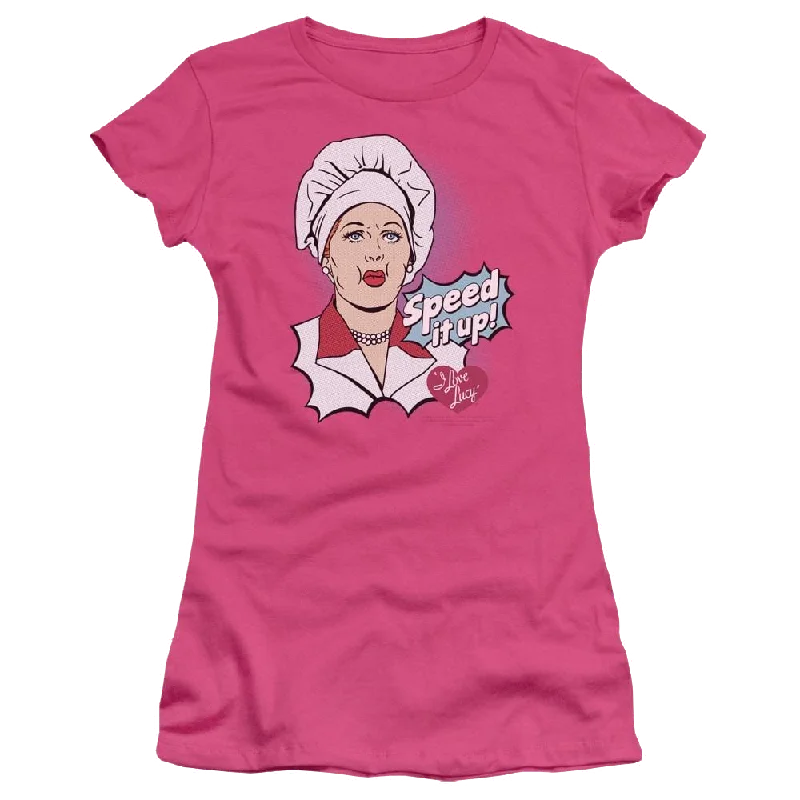 I Love Lucy Speed It Up Juniors T-Shirt-- Jersey Fabric Tulle Fabric Batik Fabric