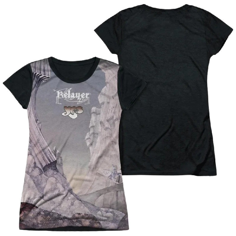 Yes Relayers Sub Juniors Black Back T-Shirt-- Thin T-Shirt Open Front Quick Dry