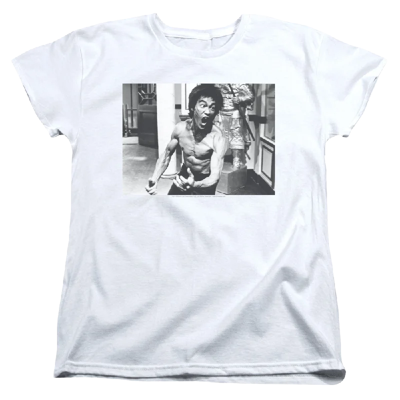 Bruce Lee Full Of Fury - Women's T-Shirt-- Seamless Knitted Crochet