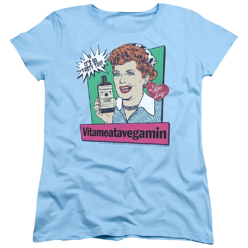 I Love Lucy Vita Comic Women's T-Shirt-- Graphic Embroidered Appliqued