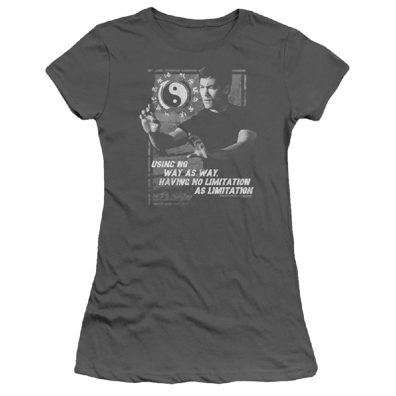 Bruce Lee No Way As A Way - Juniors T-Shirt-- Anti-Pilling Machine Wash Handmade