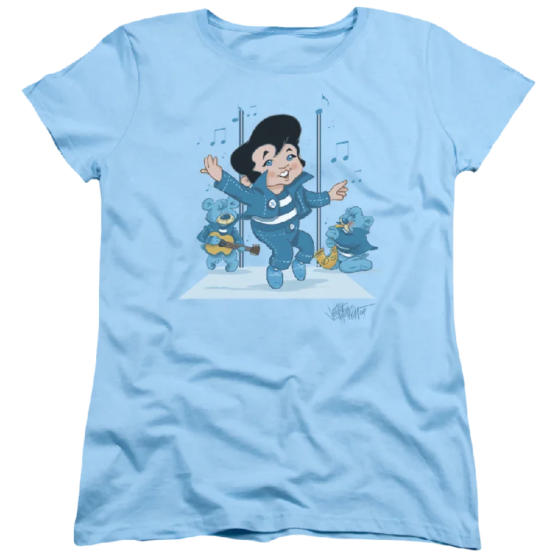 Elvis Presley Jailhouse Rocker - Women's T-Shirt-- Zippered Front Buttoned Front Snap Front