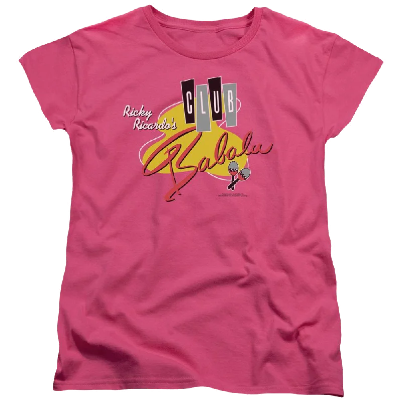 I Love Lucy Club Babalu Women's T-Shirt-- Fleece Fabric Down Fabric Feather Fabric