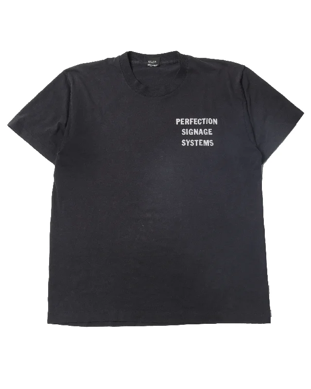 Perfection Signage Systems T-Shirt-- Satin Blend Silk Blend Wool Blend