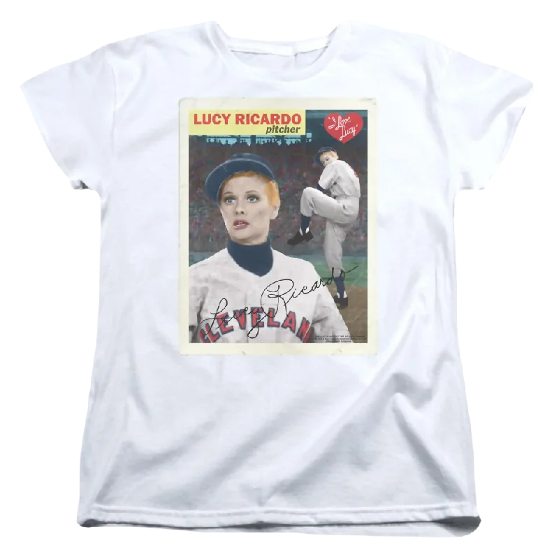 I Love Lucy Trading Card Women's T-Shirt-- Graphic T-Shirt Round Neck Polyester