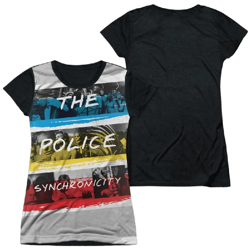 The Police Synchronicity Juniors Black Back T-Shirt-- Front Pockets Side Pockets Patch Pockets