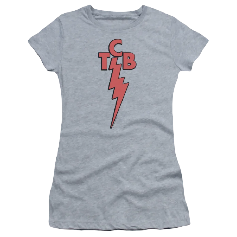 Elvis Presley Tcb - Juniors T-Shirt-- Satin Blend Silk Blend Wool Blend