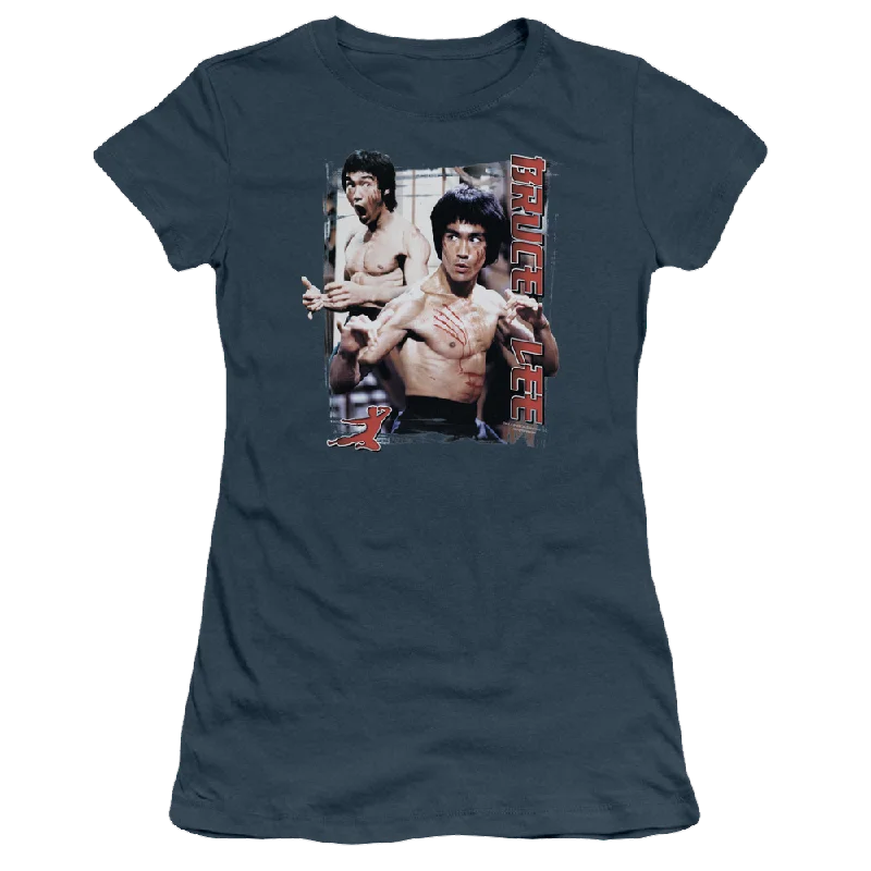 Bruce Lee Enter - Juniors T-Shirt-- Elasticated Padded Insulated