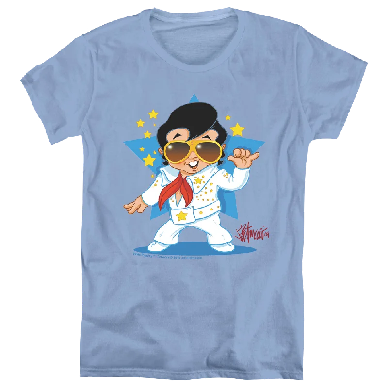 Elvis Presley Jumpsuit - Women's T-Shirt-- Polka Dot Checkered Tartan