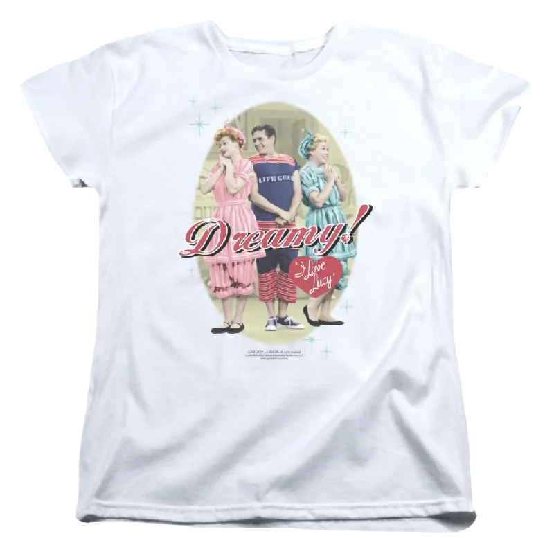 I Love Lucy Dreamy! Women's T-Shirt-- Solid Print Embellished