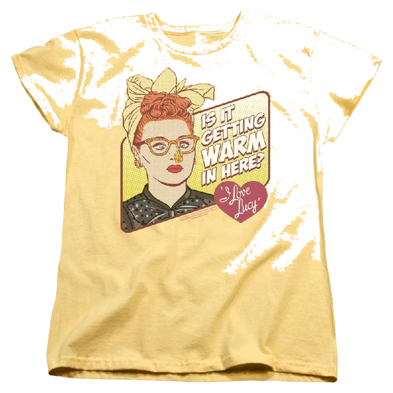 I Love Lucy Warm In Here Women's T-Shirt-- Rayon Fabric Velvet Fabric Corduroy Fabric