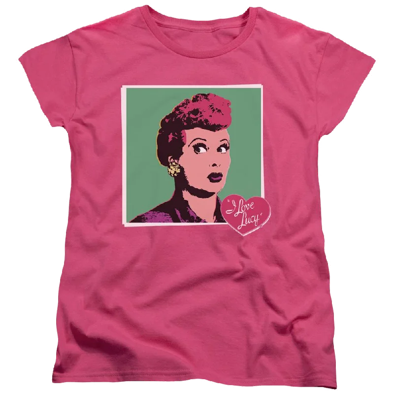 I Love Lucy I Love Worhol Women's T-Shirt-- Spandex Blend Rayon Blend Denim Blend