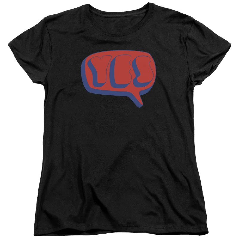 Yes Word Bubble Women's T-Shirt -- Basic T-Shirt Crew Neck Short Sleeve