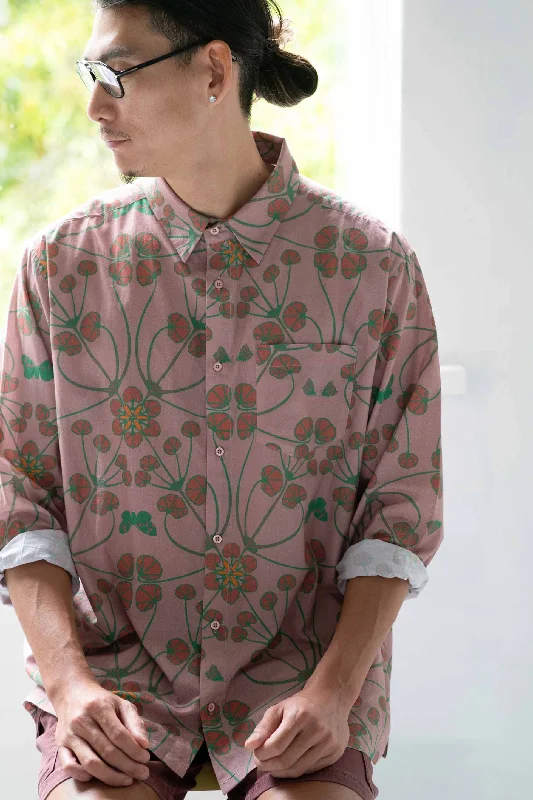Lazybones Mens Organic Cotton Shirt - Terra-- Beaded Sequined Faux Fur