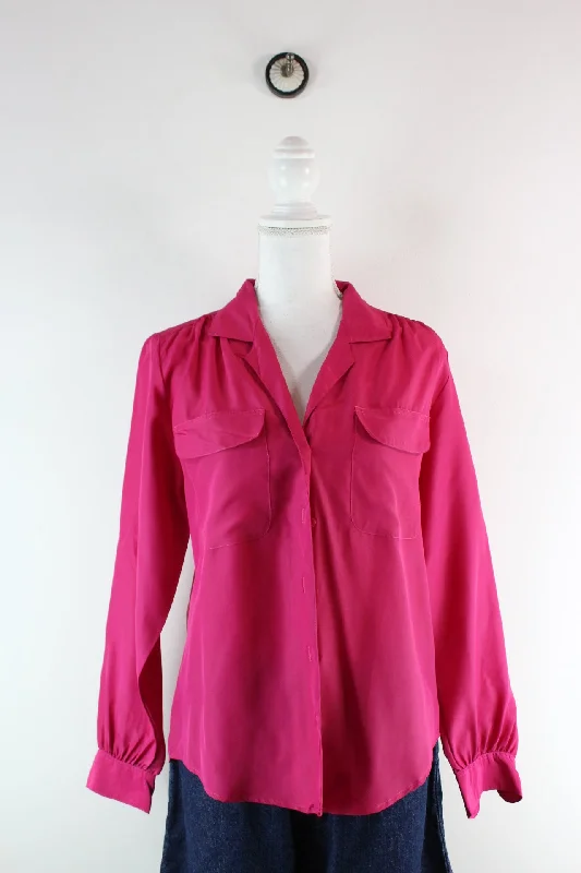 Vintage Pink Shirt (S)-- Iron Safe Non-Iron Wrinkle Free