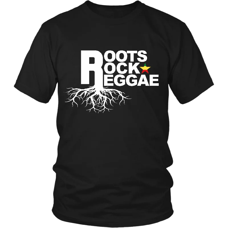 Roots Rock Reggae T-Shirt - Jamaica Rastafarian Shirt Gift-- Casual Formal Business