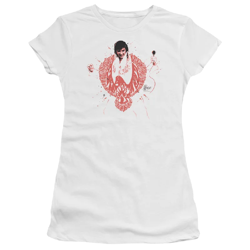 Elvis Presley Red Pheonix - Juniors T-Shirt-- Cozy Warm Stylish