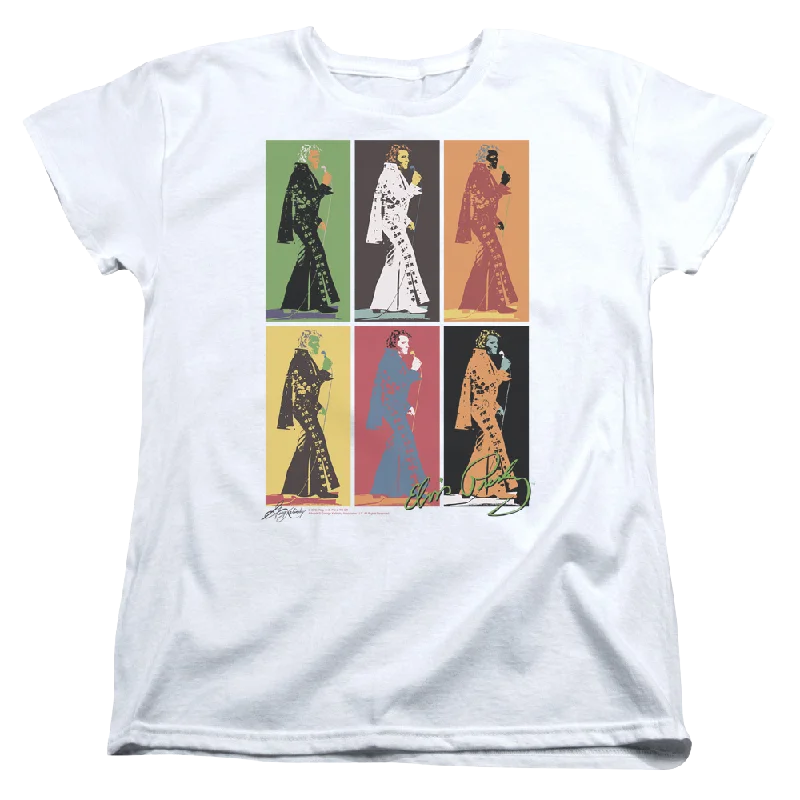 Elvis Presley Retro Boxes - Women's T-Shirt-- Chenille Brocade Lace