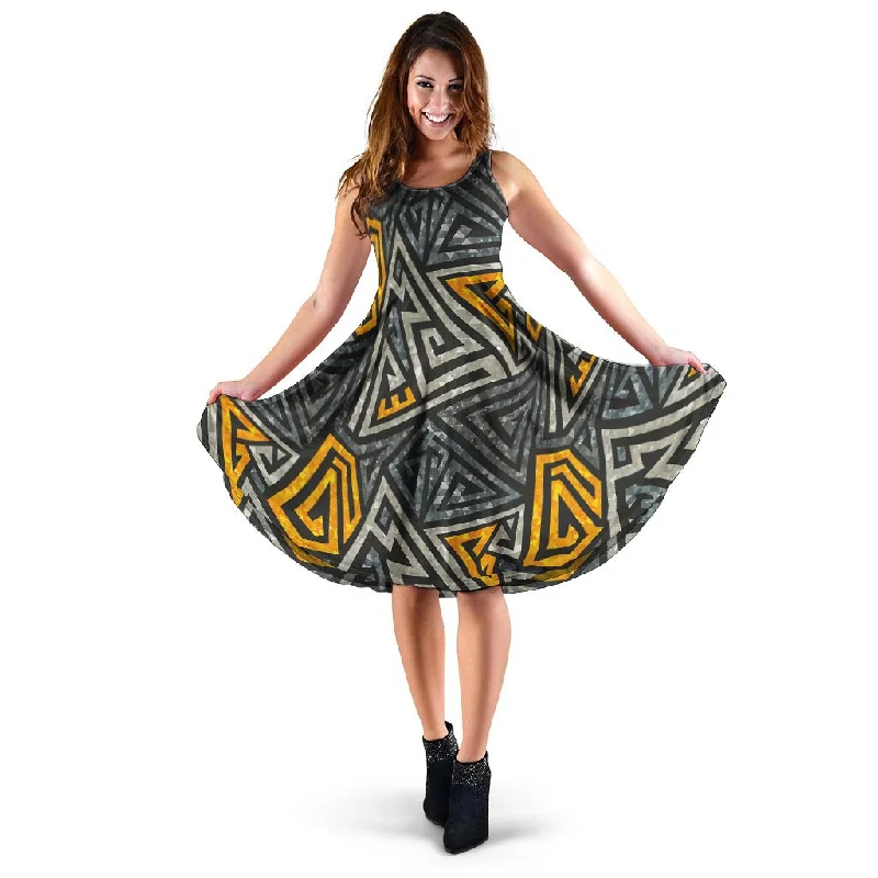 Grunge Geometric Triangle Dress Tunics Practical easy-care