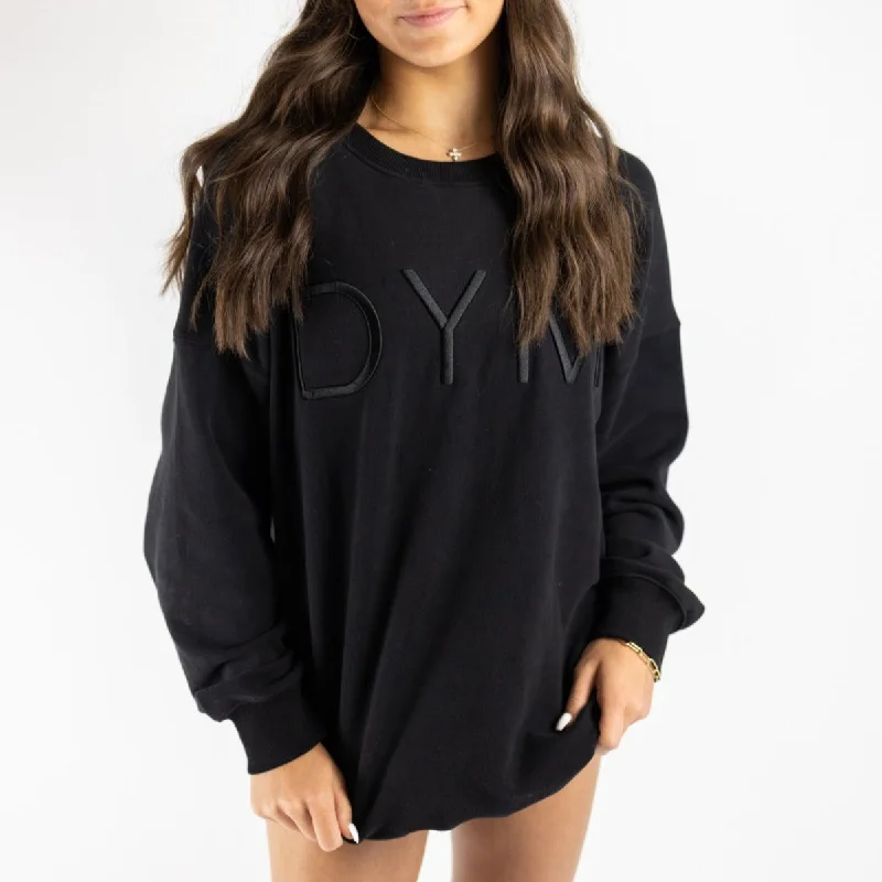 Cozy Up Crew Neck Sweatshirt Hoodie with Set-In Sleeves Structured Classic