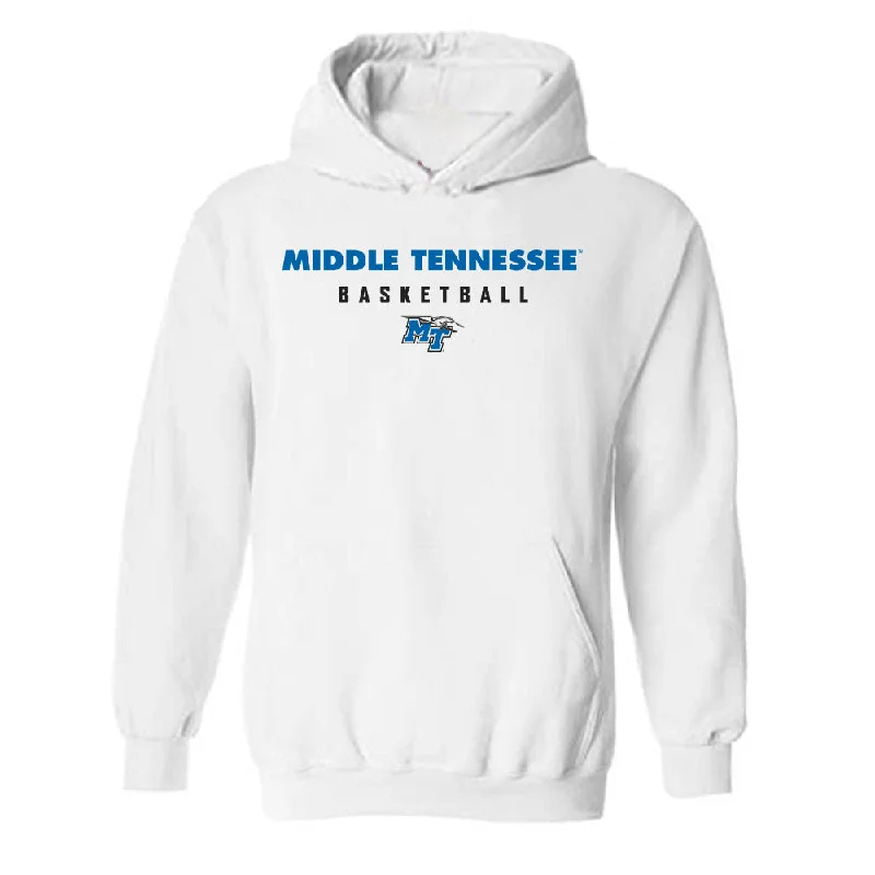 MTSU - NCAA Women's Basketball : Savannah Davis - Classic Shersey Hooded Sweatshirt Hoodie with Rhinestones Sparkly Elegant
