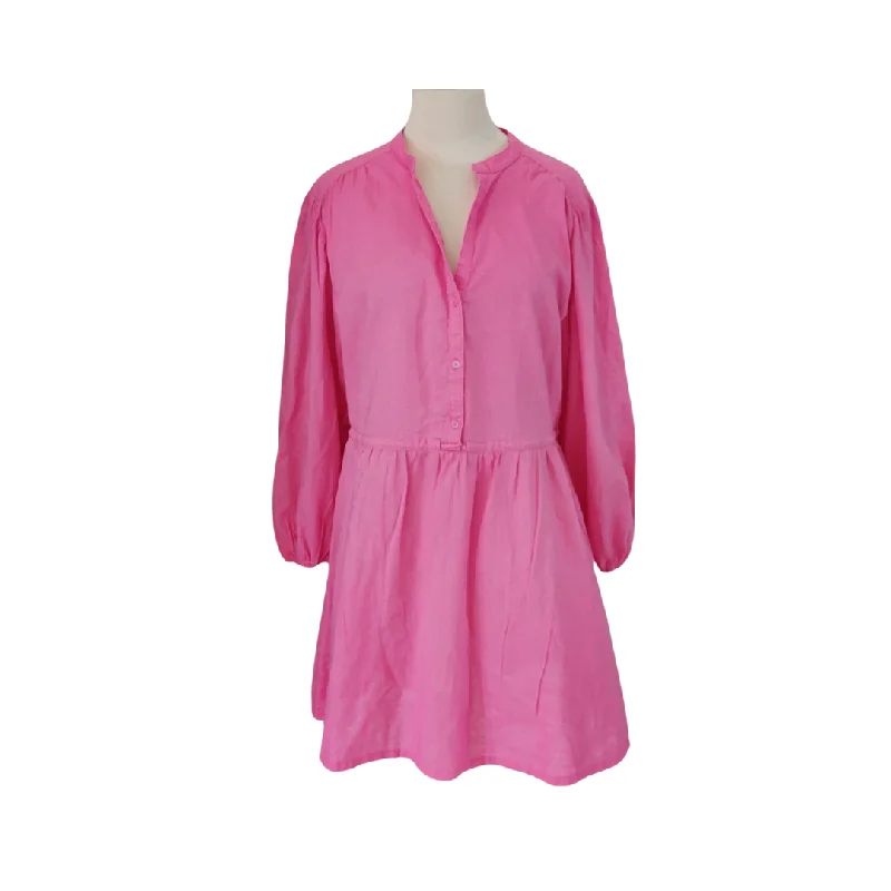 H&M Pink Knee-length Cotton Dress | Like New | Elegant Long Evening