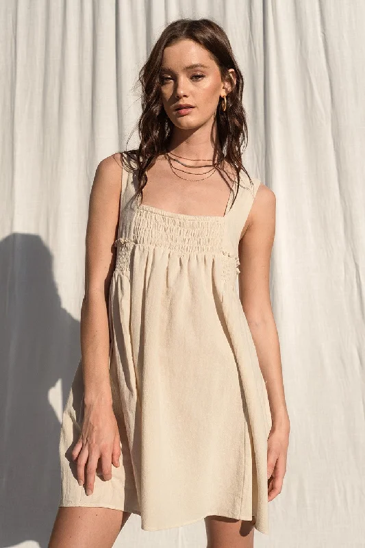 Natural Linen Flowy Dress Tunics Trousers formal