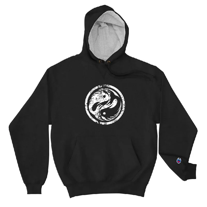 Distressed BETA Logo Unisex Hoodie Hoodie with Camouflage Military Edgy