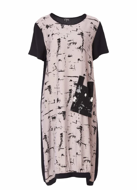 Ora Jacquard print dress Tunics Print Colorful