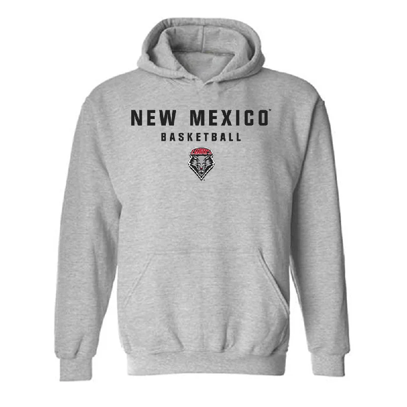 New Mexico - NCAA Women's Basketball : Lydie Mwamba - Classic Shersey Hooded Sweatshirt Hoodie with Ribbed Neckline Snug Warm