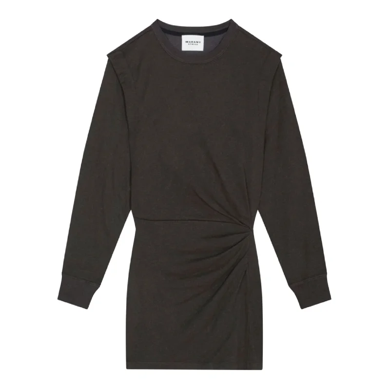Michaela Sweatshirt Dress Hoodie with Hood Adjustable Protection