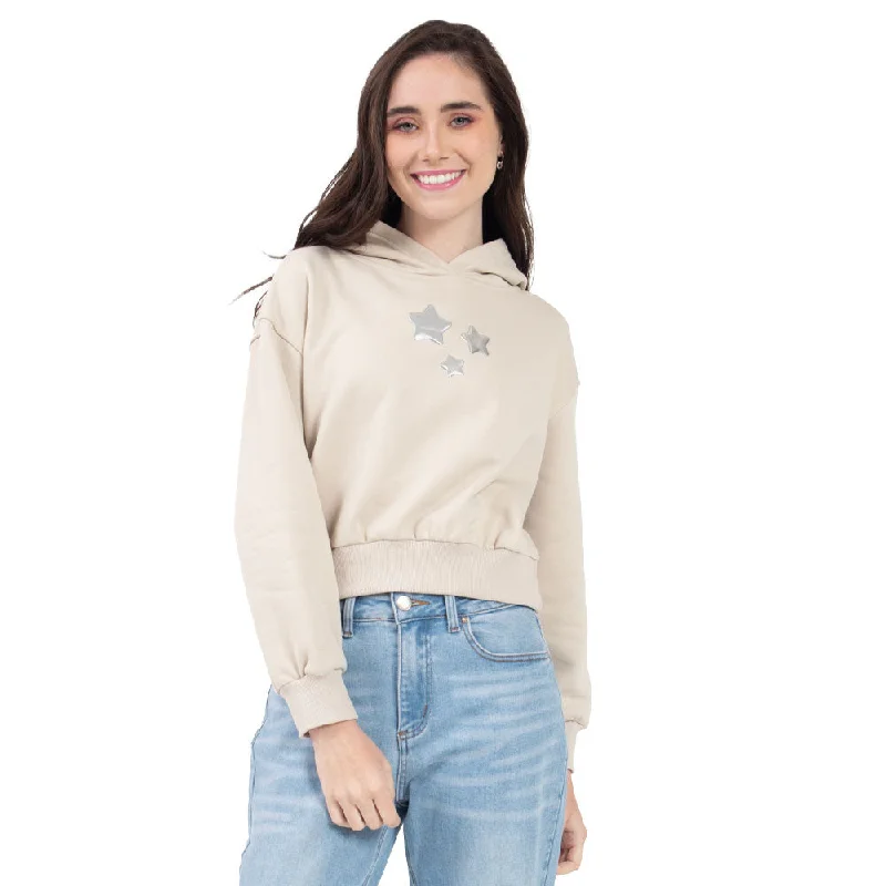 SUDADERA PARA MUJER FASHION HOODIE WITH STARS FOREVER 21 Hoodie with Lining Warm Insulated