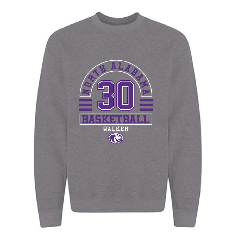 North Alabama - NCAA Women's Basketball : Chrishunti Walker - Classic Fashion Shersey Crewneck Sweatshirt Hoodie with Frayed Bohemian Relaxed